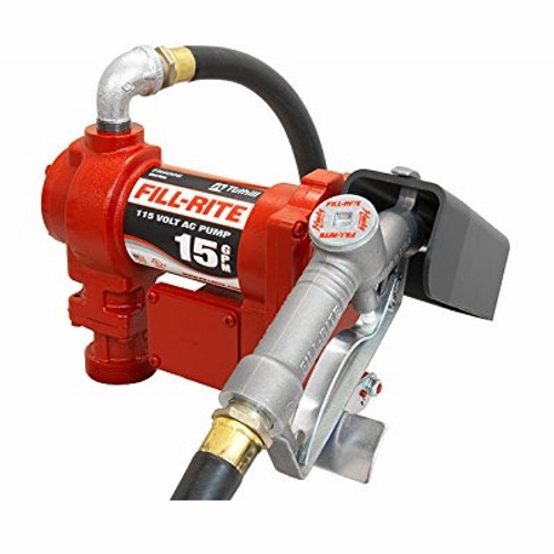 Fill-Rite FR610G 115v AC Pump  15 GPM  manual nozzle - Fast Shipping - Consumer Petroleum Pumps